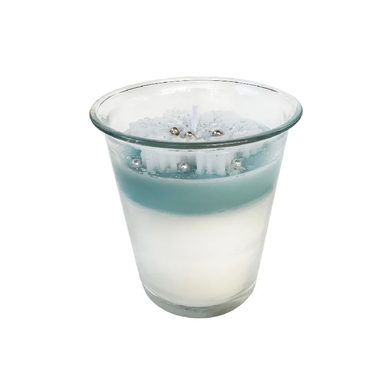 2 FOR $30 White Christmas Snowflake Dessert Candle, 10 oz.