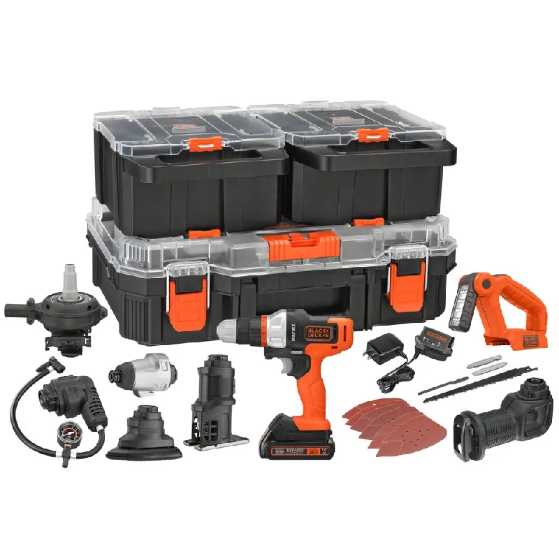 MATRIX™ 20V MAX* Power Tool Kit, Drill, 8 Attachments & Case