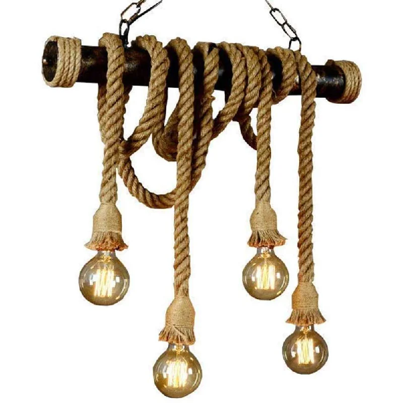 Fantasy Rope Design Four Pendant Light