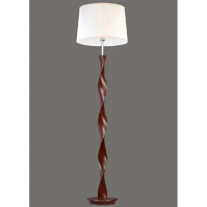 Fantasy Wood Finish Floor Lamp