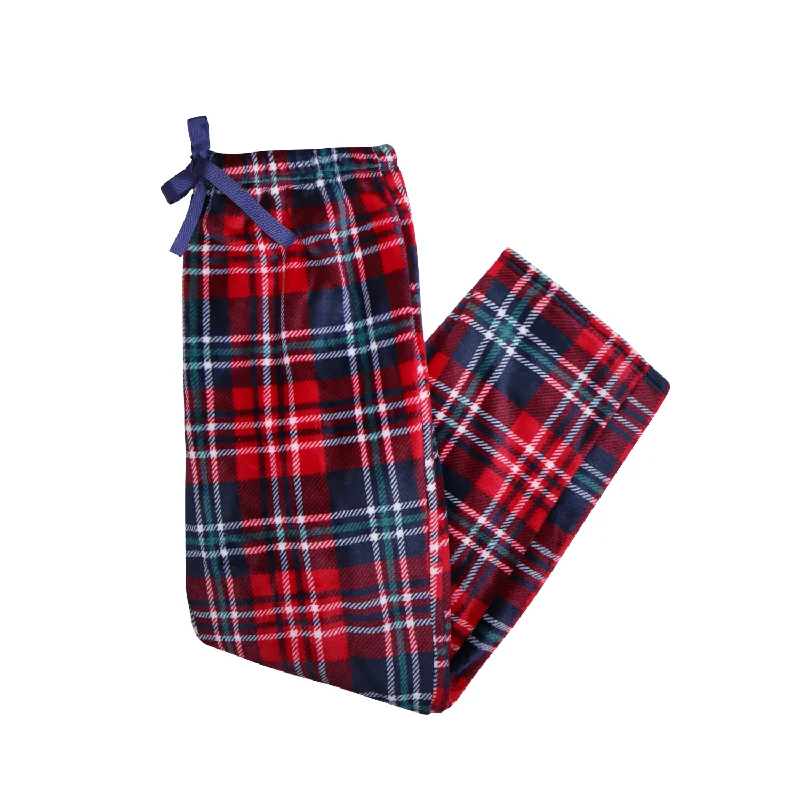 Fireside Plaid Velvety Fleece PJ Bottoms