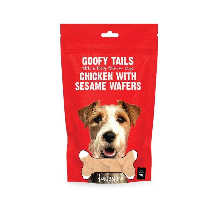 Goofy Tails Chicken with Sesame Treats for Dogs and Puppies 70g