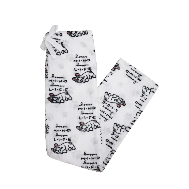 Happy Mind Happy Paws Velvety Fleece PJ Bottoms