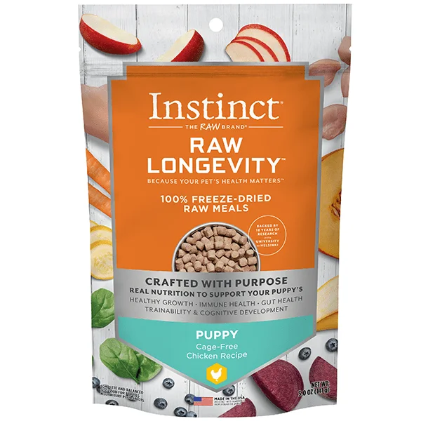 Instinct Raw Longevity Chicken Recipe 100% Freeze Dried Puppy Food