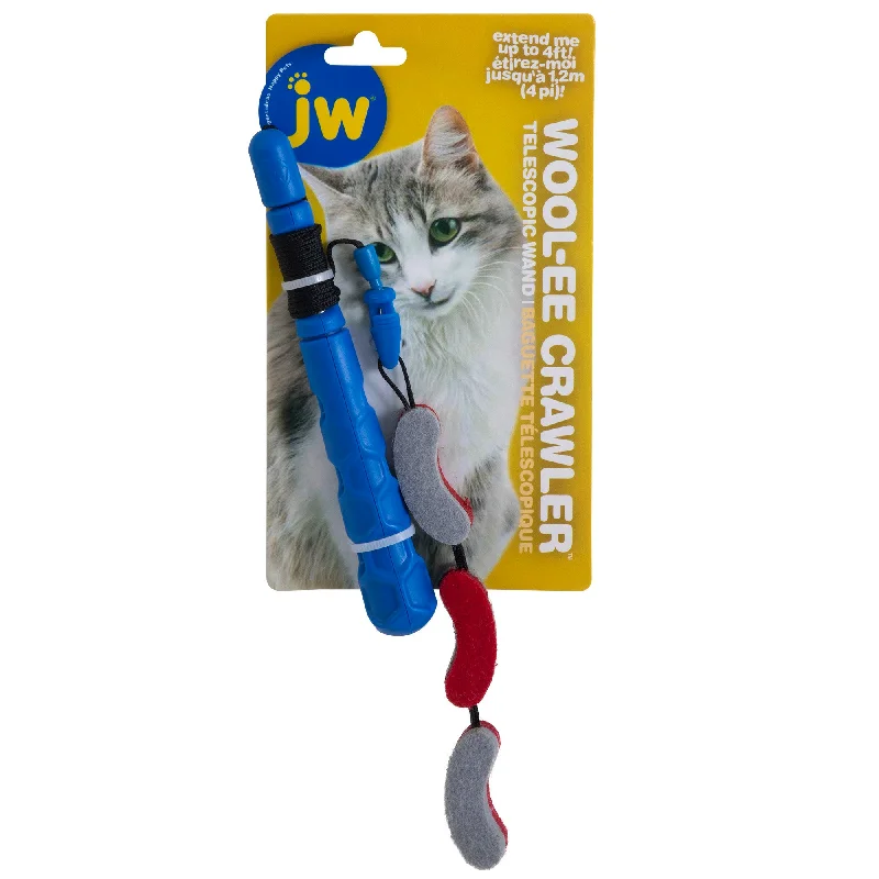 JW Wool-ee Crawler Telescopic Cat Wand