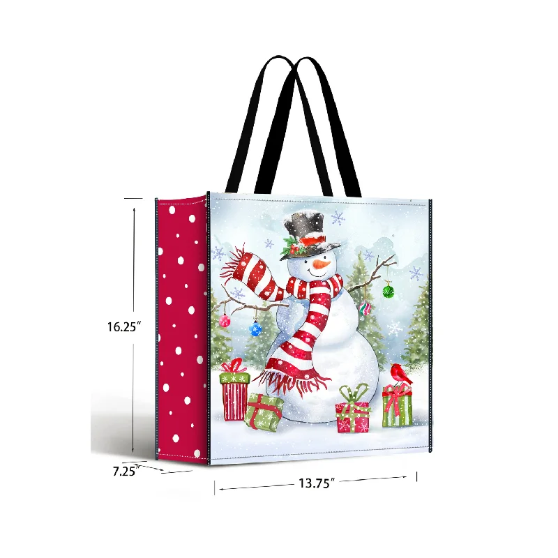 Snowman Winter Wonders Re-Usable Bag