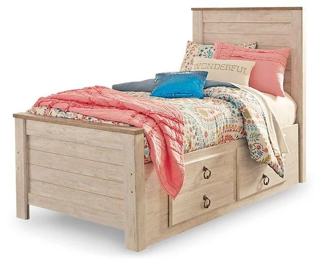 Willowton Bed with 2 Storage Drawers