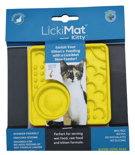 LickiMat Kitty (Mini Catster) - Yellow