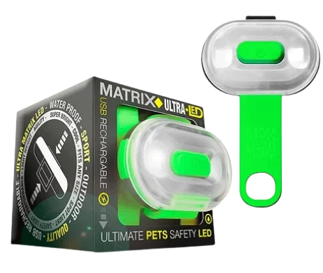 Max & Molly Ultra Bright LED Pet Light - Green