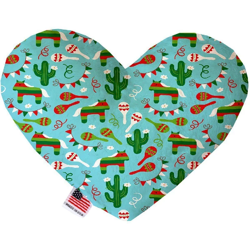 Heart Dog Toy Turquoise Fiesta