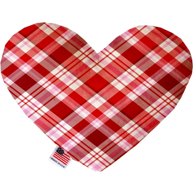 Heart Dog Toy Valentines Day Plaid