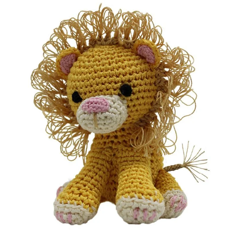 King Cuddles The Lion Organic Cotton Dog Toy