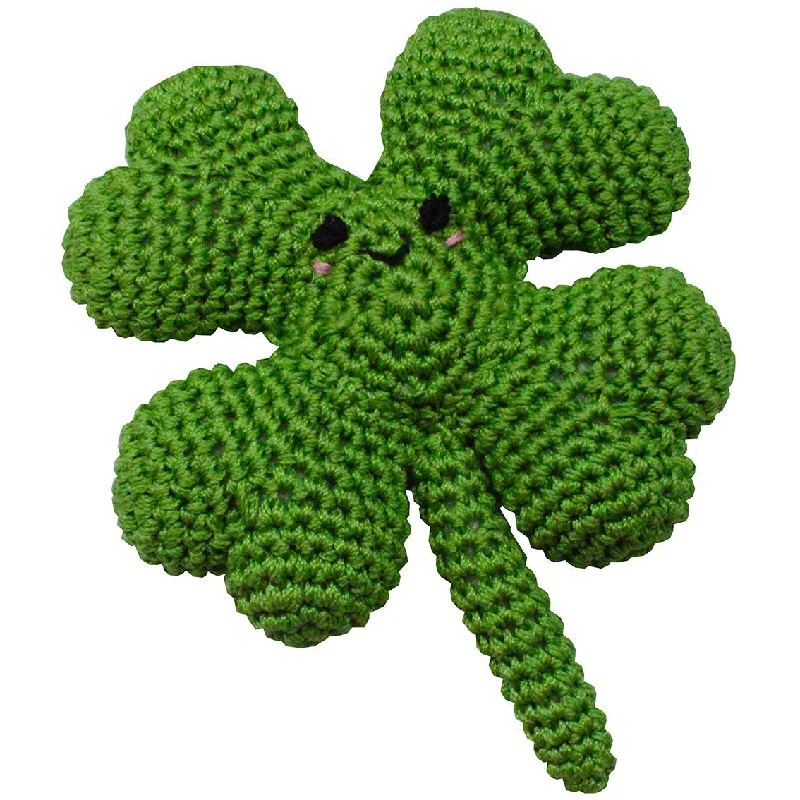 Lucky The Four Leaf Clover Organic Cotton Dog Toy