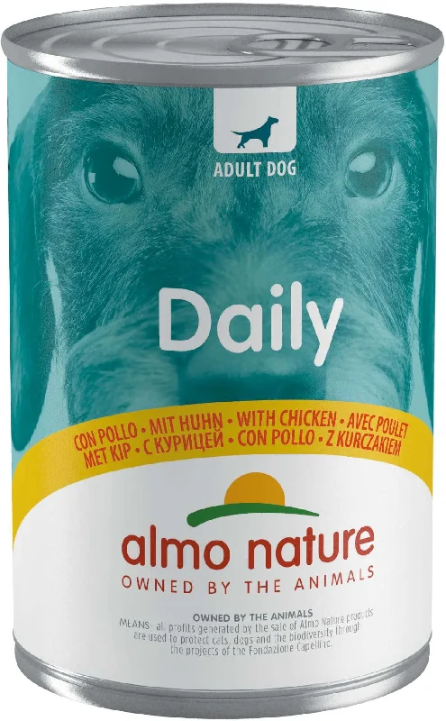 ALMO NATURE DAILY Conservă pentru câini, cu pui 400g