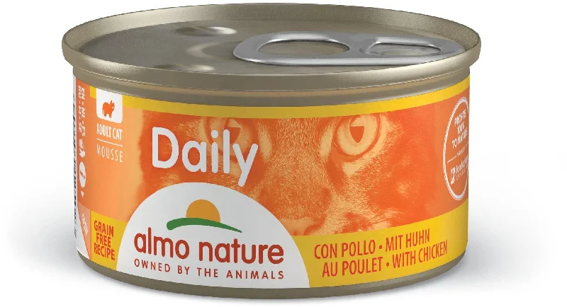 ALMO NATURE DAILY Mousse Conservă pentru pisici, cu pui 85g