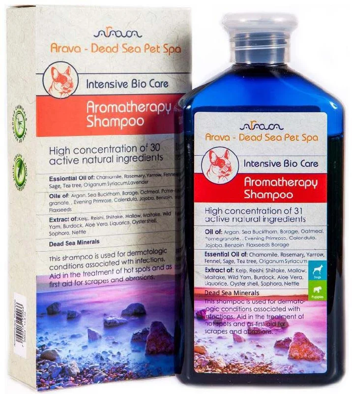 ARAVA Aromatherapy, şampon pentru câini şi căţei, piele sensibilă/iritată 400ml