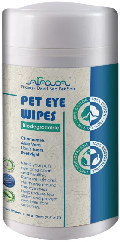 ARAVA Pet Eye Wipes, Şerveţele pentru îngrijirea ochilor, câini şi pisici 100buc