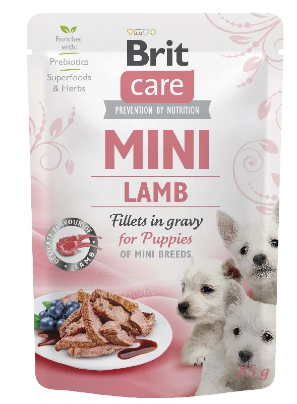 BRIT CARE PUPPY Mini, fileti janjetine u umaku, 85g