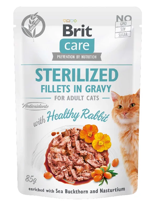 BRIT CARE Sterilised, fileti kunićevine u umaku, 85g