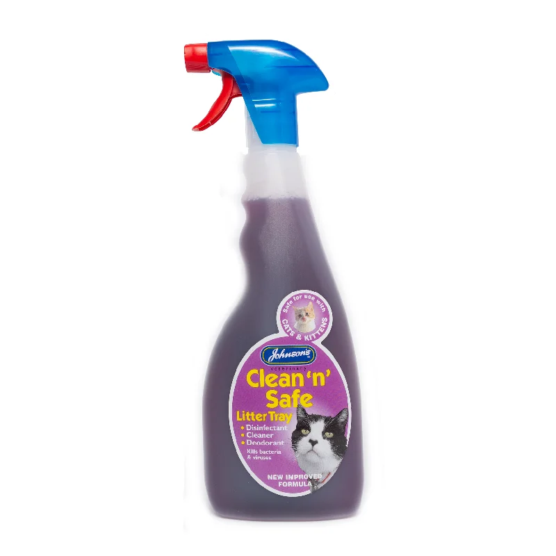 Johnsons - Clean 'n' Safe - Cat Litter Tray Disinfectant - 500ml