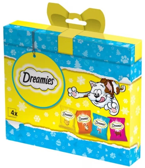 DREAMIES Delicatese pentru pisici pachet de Craciun 120g