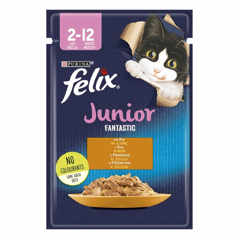 FELIX Fantastic JUNIOR, s piletinom u želeu, 85g