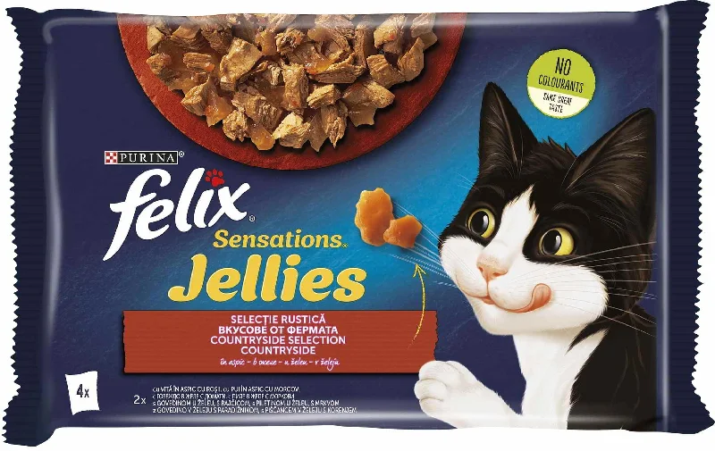 FELIX Sensations Jellies, Countryside selection, multipack, 4x85g