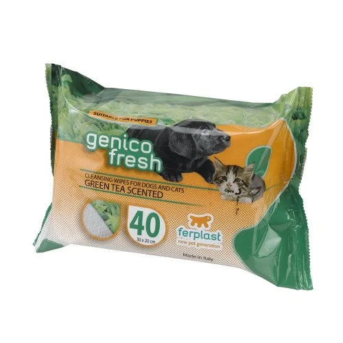 Ferplast Genico Fresh Wipes - Green Tea Scented