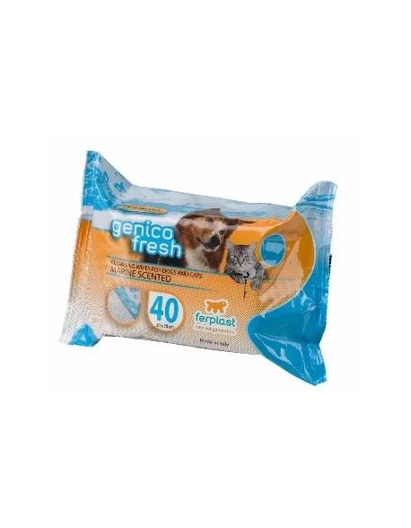 Ferplast Genico Fresh Wipes - Marine Scented