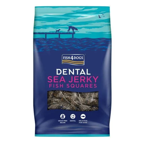 Fish4dogs - Sea Jerky Fish Squares - 115g