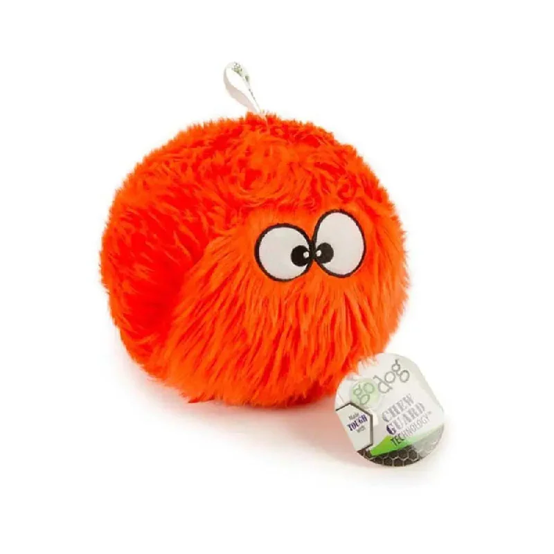 GoDog® Orange FurBallz Dog Toys Medium