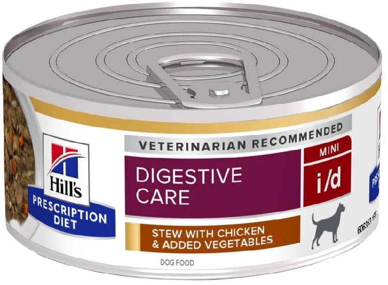 HILL's PD CANINE I/D Conservă pt tulburări digestive, Pui şi Legume 156 g