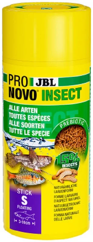 JBL ProNovo Insect Stick S, Hrană pentru peşti de acvariu