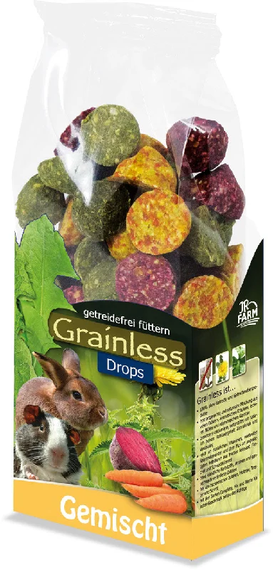 JR FARM Grainless Mixed Drops, poslastica s povrćem za glodavce, 140g