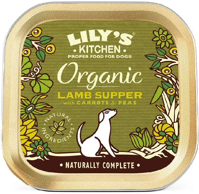 LILY'S KITCHEN Organic Lamb Supper, janjetina s mrkvom i graškom,150g