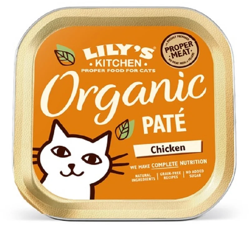 LILY'S KITCHEN Organic Pat Chicken, bez žitarica, 85g