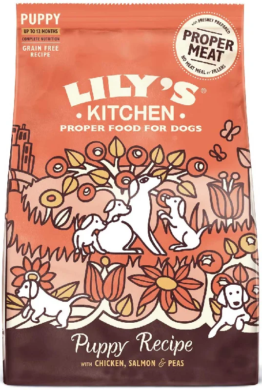 LILY'S KITCHEN PUPPY Recipe, piletina s lososom i graškom, bez žitarica, 2,5kg