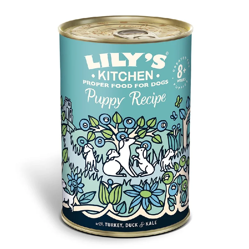 LILY'S KITCHEN PUPPY Recipe, puretina i pačetina, bez žitarica, 400g