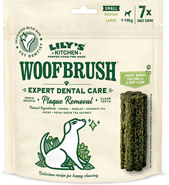 LILY'S KITCHEN Woofbrush Expert Dental Care/Dental Chew, S, multipack, 7X22g