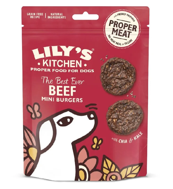 LILY's The Best Ever Beef Mini Burger, govedina s chia sjemenkama i keljom, 70g