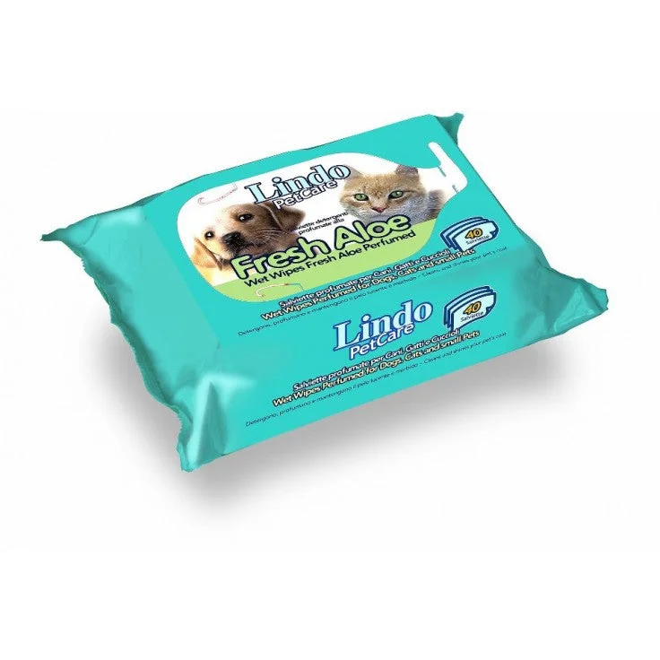 Lindocat Pet Wipes Fresh Aloe Perfumed