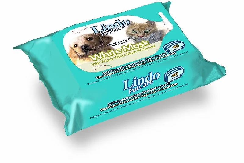 Lindocat Pet Wipes White Musk Perfumed