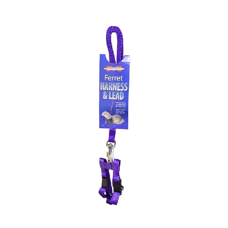 Marshall® Harness & Lead Set for Ferret Purple