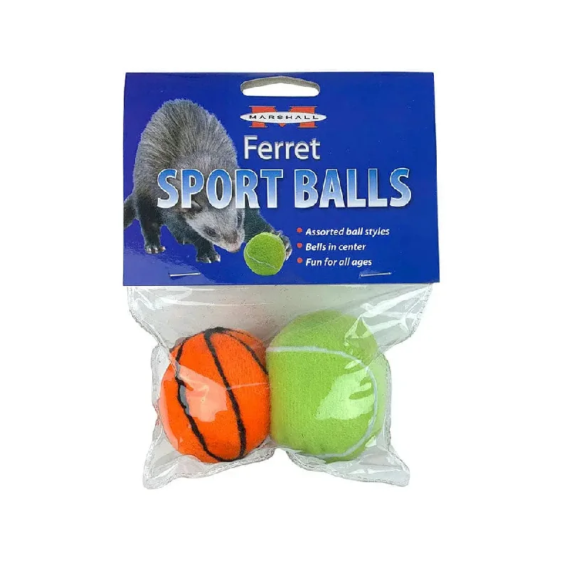 Marshall® Sport Balls Ferret Toys 2 Pack