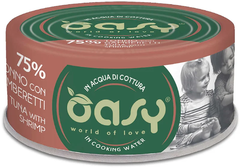 OASY More Love Conservă pentru pisici, cu Ton şi Creveţi 70g