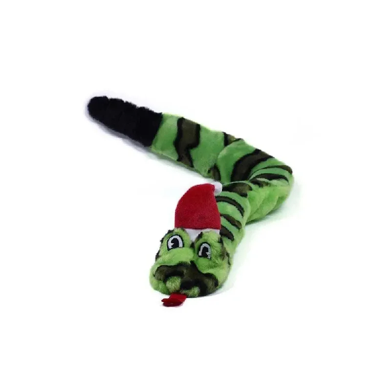 Outward Hound® Holiday Invincibles® Snake Dog Toys Green Color Large 37 X 5 X 3 Inch