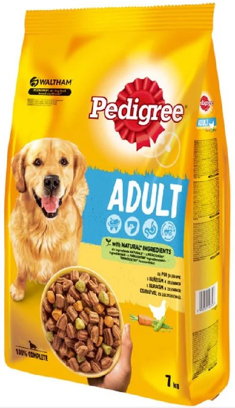 PEDIGREE Hrană uscată pentru câini Adult, cu Pasăre şi Legume 7 kg