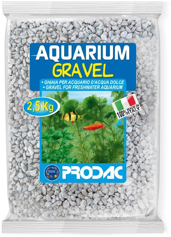 PRODAC Šljunak za akvarij, kvarcni, 3-6 mm, bijeli, 2,5kg