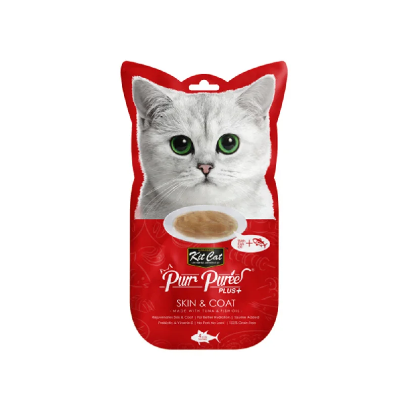 Kit-Cat Puree Plus Skin & Coat - Tuna & Fish Oil