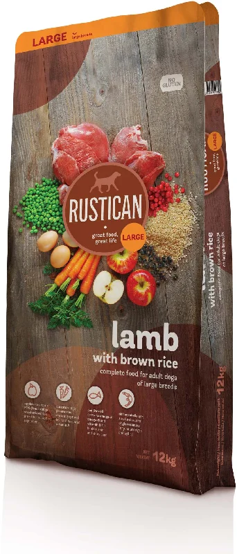 RUSTICAN Large Janjetina sa smeđom rižom, bez glutena, 12kg